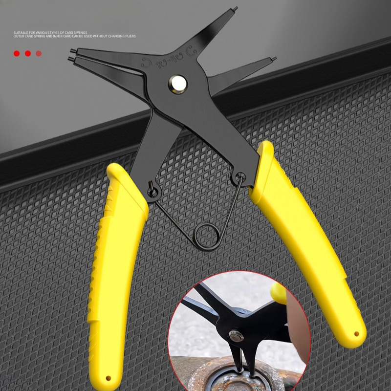 Snap Button Plier - 2-in-1 dual-purpose snap ring pliers, multifunctional
