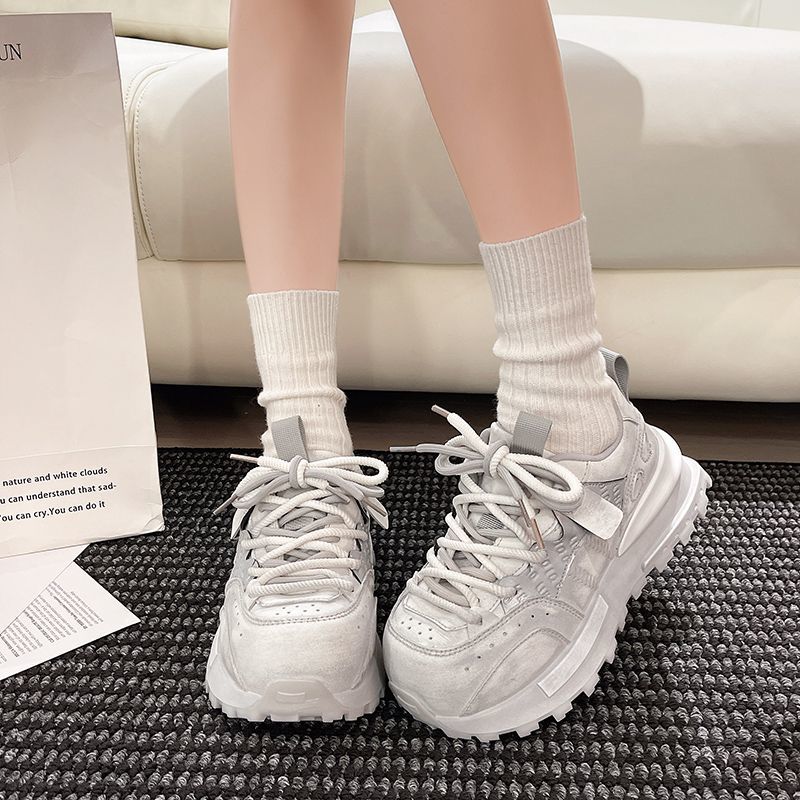 Sewing Latex - Autumn Vintage Chunky Sneakers for Women