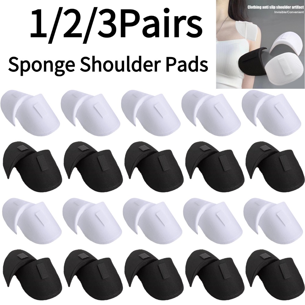 Shoulder Pad Set In - 1/2/3Pairs Foam Sponge Shoulder Pads Sewing