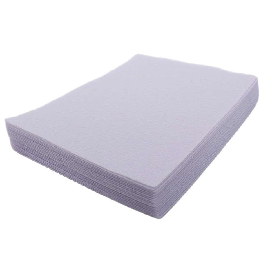 Textile Sewing Patterns - White 1mm Felt Fabric for Dolls