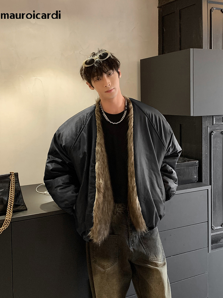 Sewing Jackets - Mauroicardi Winter Cool Oversized Thick Warm