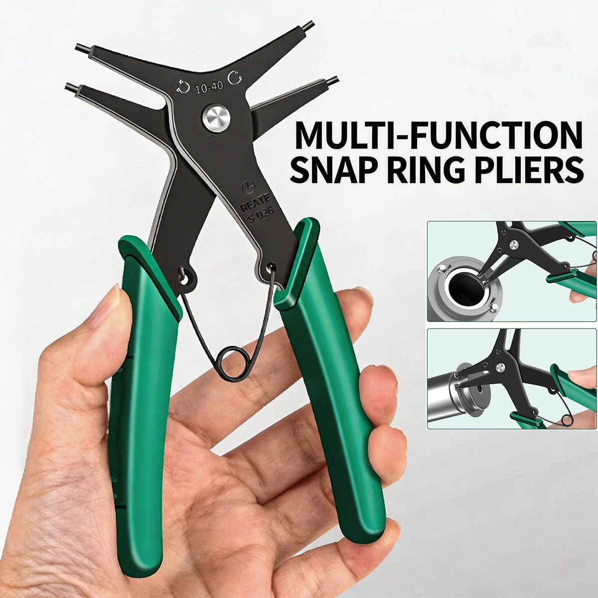 Snap Button Plier - Internal External Circlip Pliers High Carbon