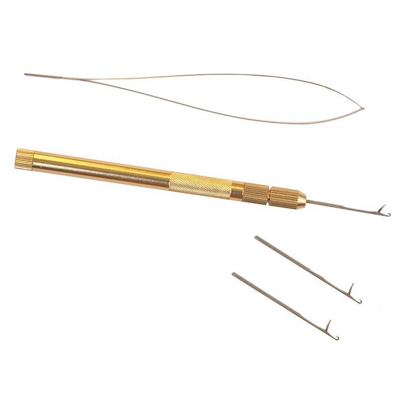 Needle Threader Tool - 4 in one Aluminium Feather Hair