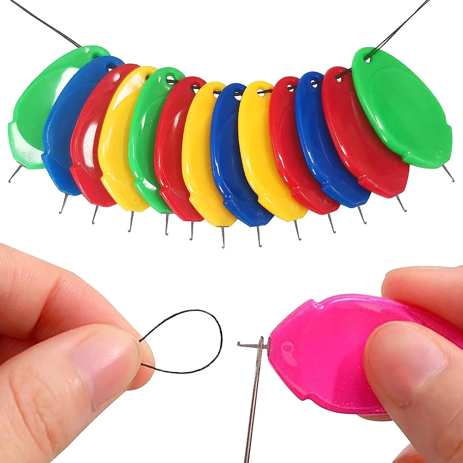 Needle Threader Tool - 6Pcs Needle Threader Stitch Insertion Tool