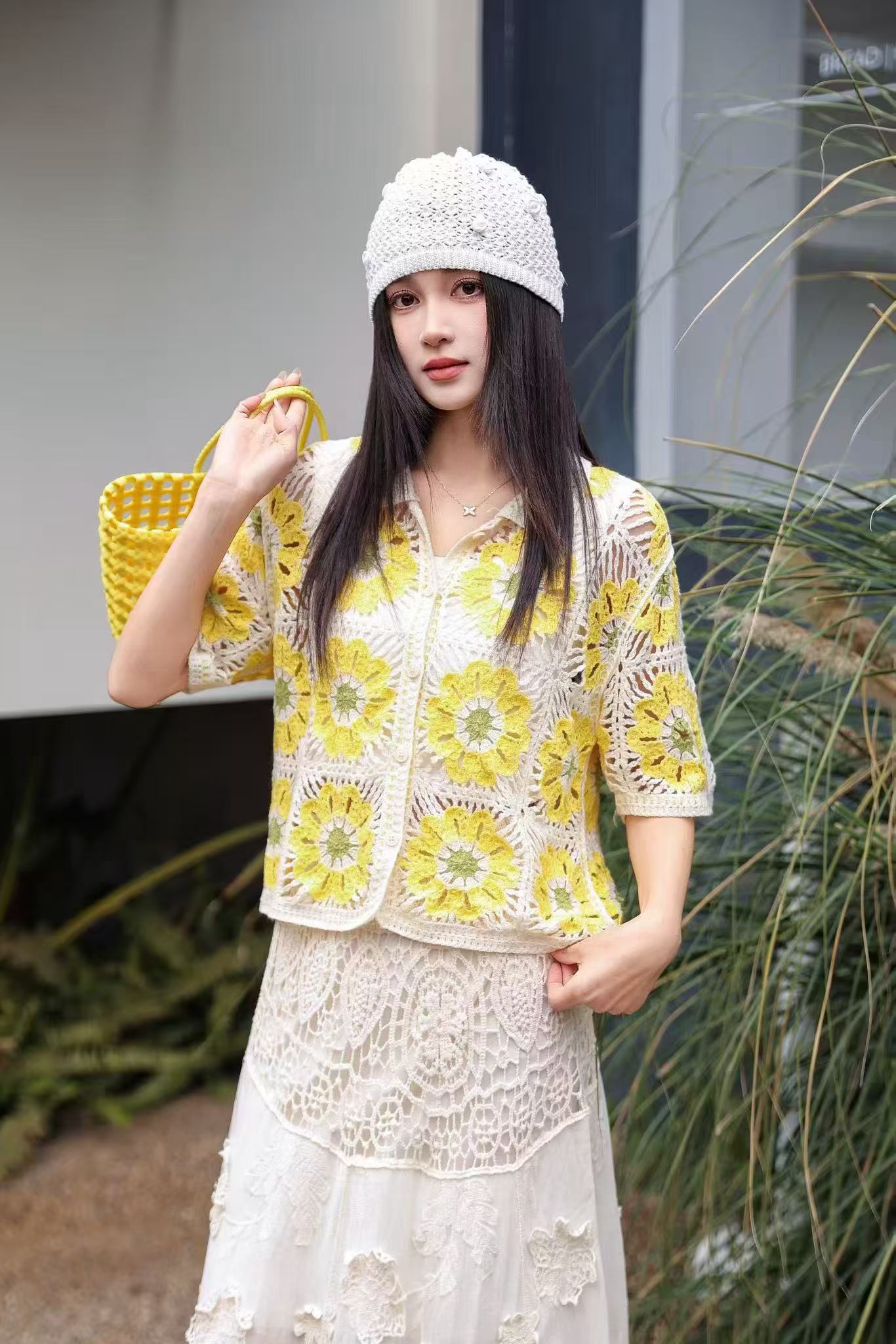 Granny Square Crochet Knit Pol - Sewing Jackets review and price