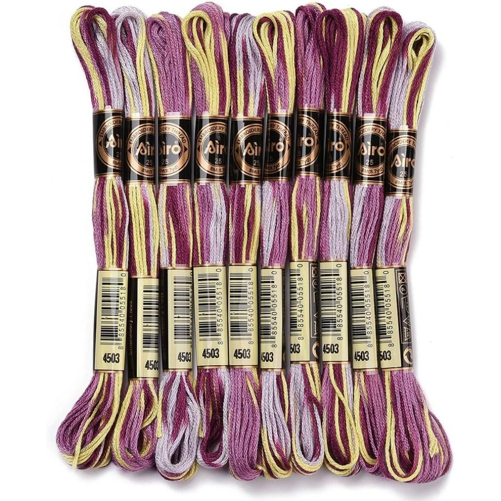 6 Strands Purple Variegated Em - Embroidery Floss Thread review and price