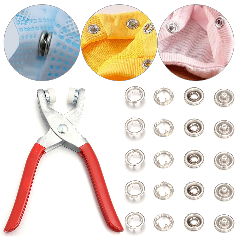 50sets 7.5/9.5/11mm Stainless  - Snap Button Plier review and price