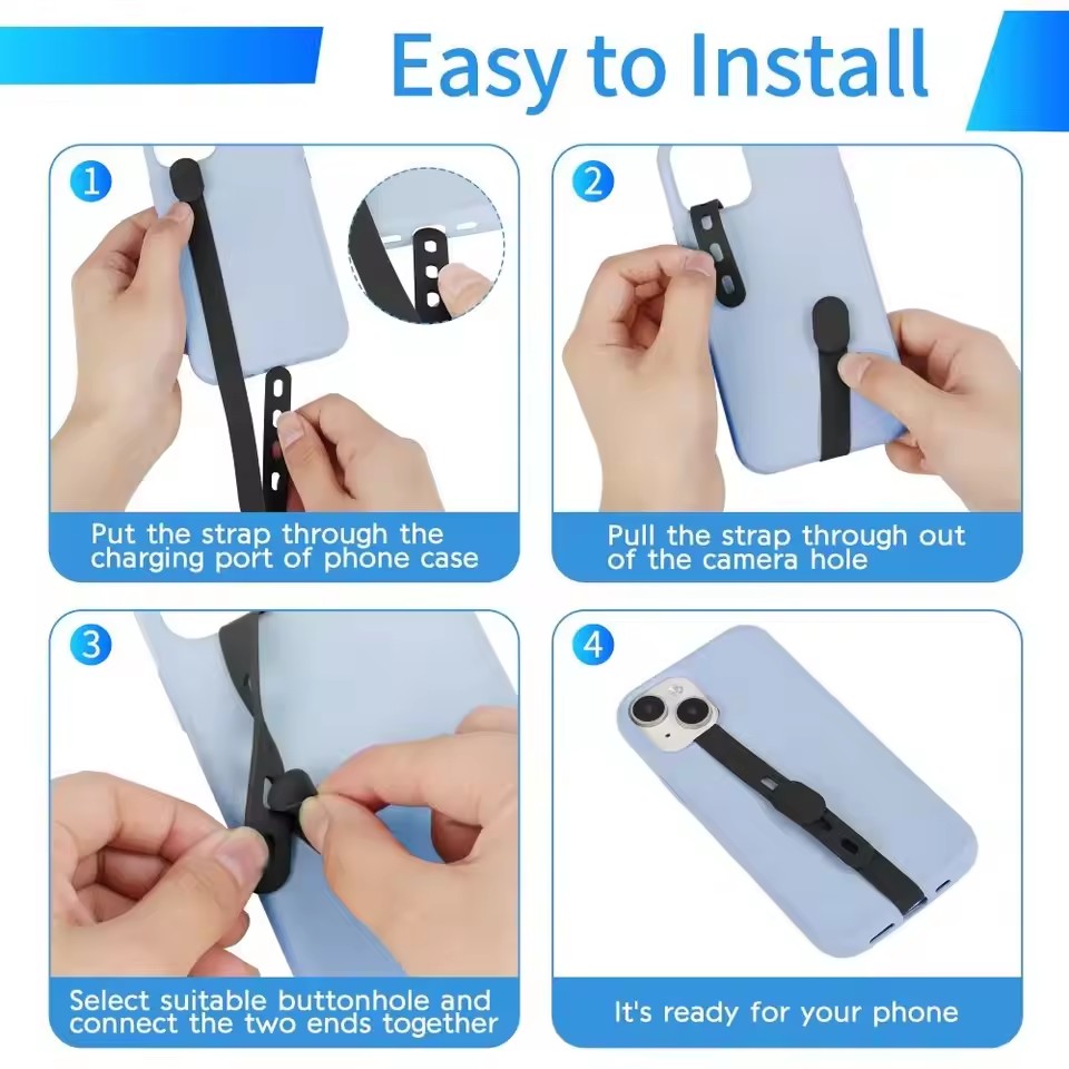 Portable Silicone Phone Strap  - Elastic Waistband Roll review and price