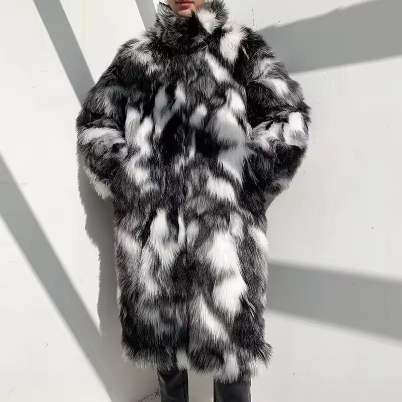 Winter Hip Hop Long Faux Fur C - Sewing Jackets review and price