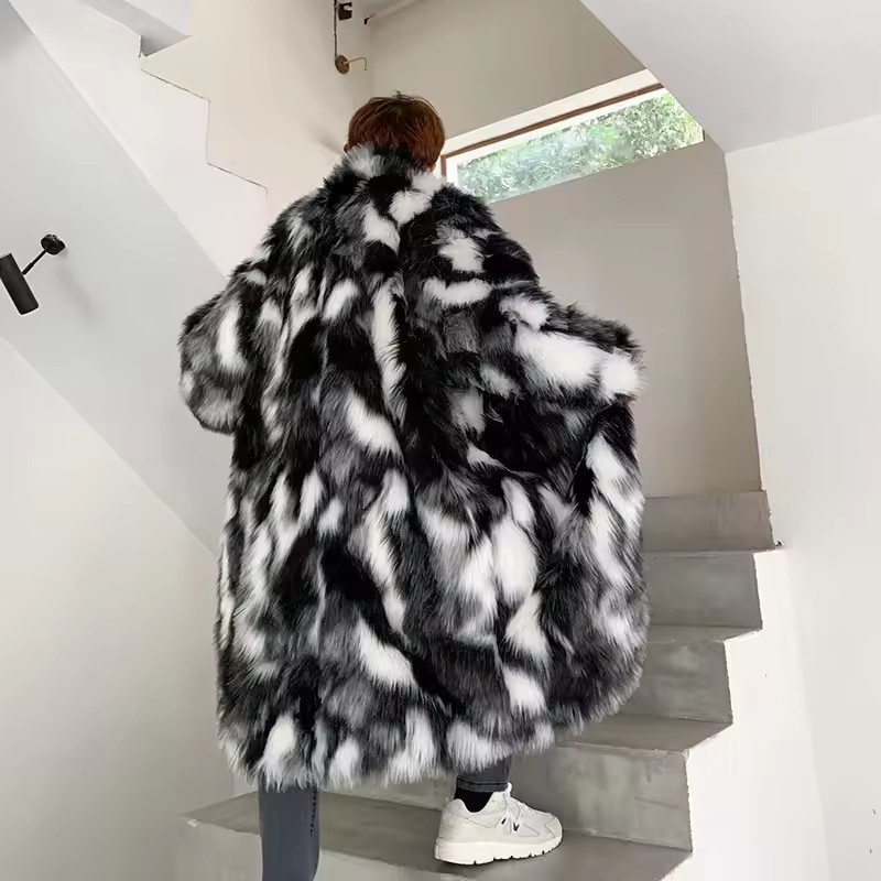 Winter Hip Hop Long Faux Fur C - Sewing Jackets review and price