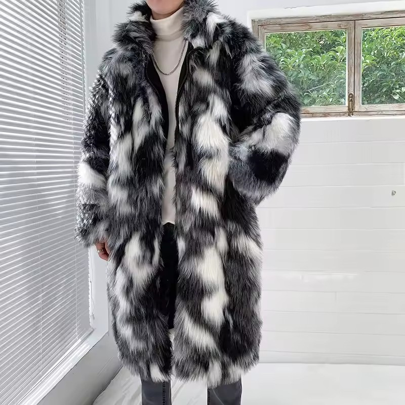 Winter Hip Hop Long Faux Fur C - Sewing Jackets review and price