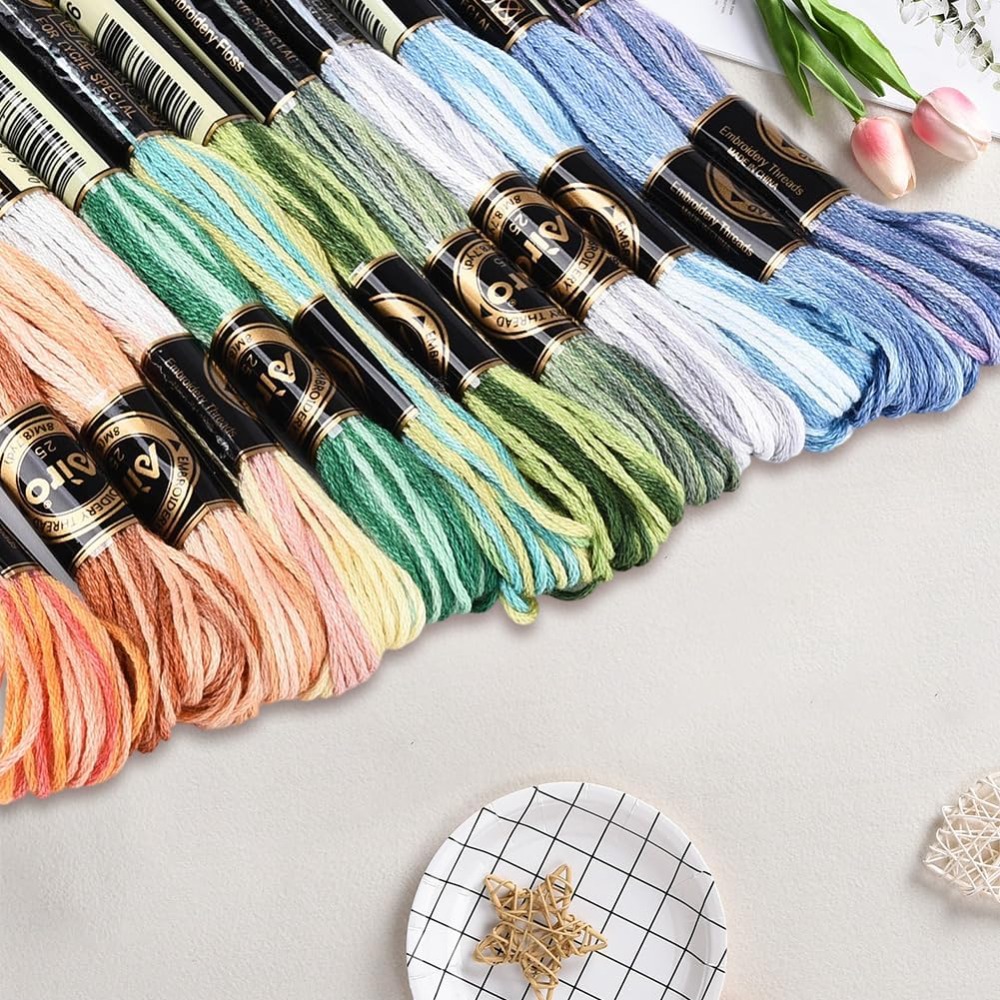 12 Skeins 105 Yards Cross Stit - Embroidery Floss Thread review and price