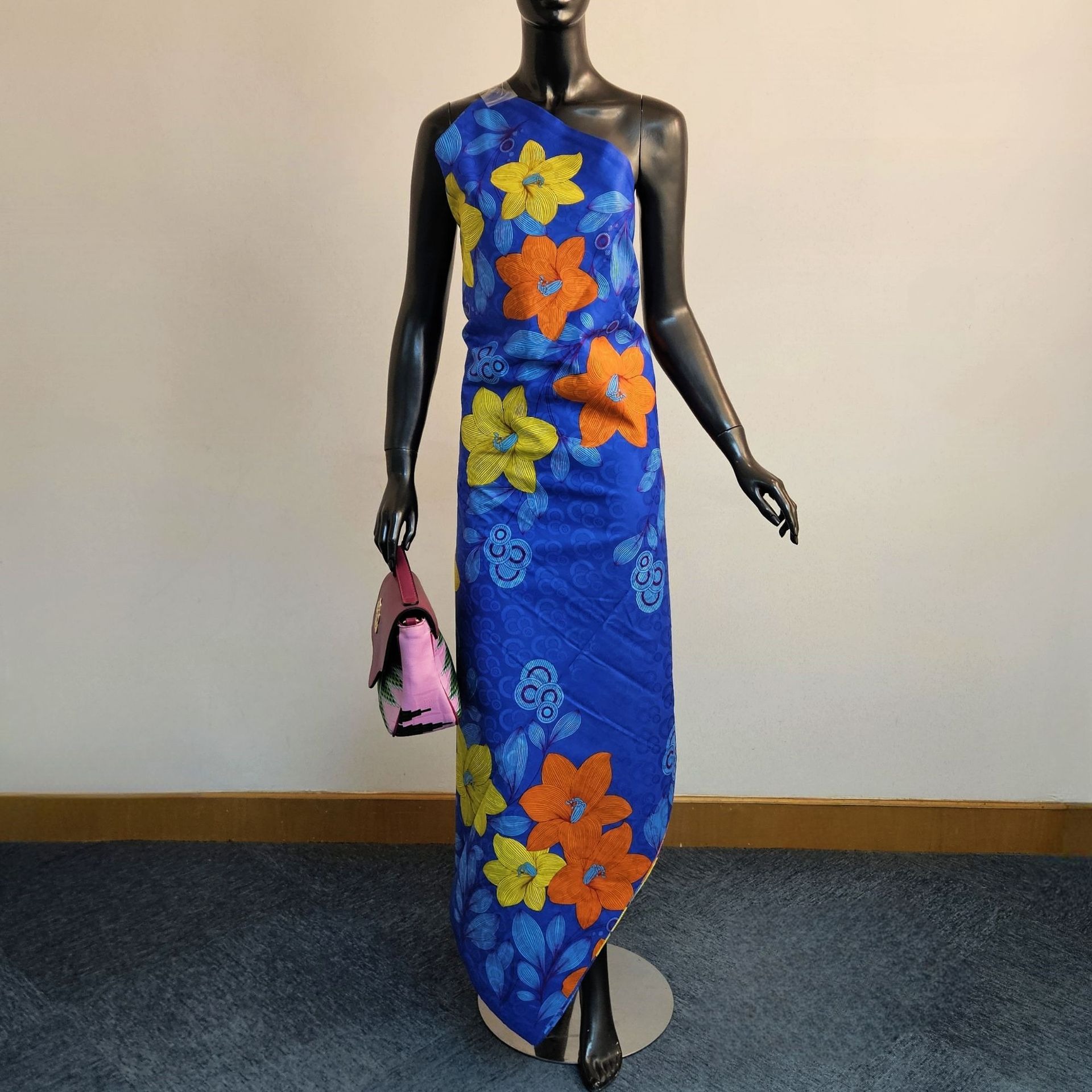 Floral Printed on Purple Blue  - Sewing Jackets review and price