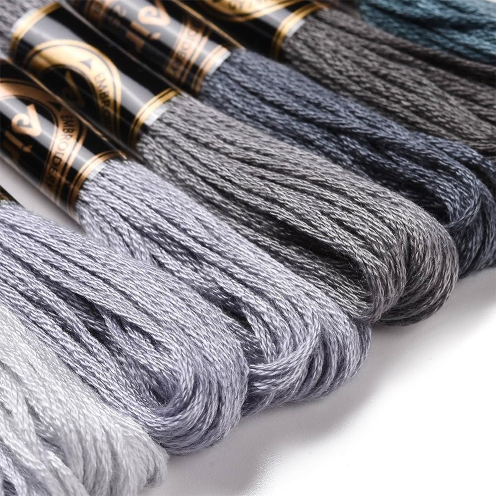 8 Skeins 70 Yards Grey Friends - Embroidery Floss Thread review and price