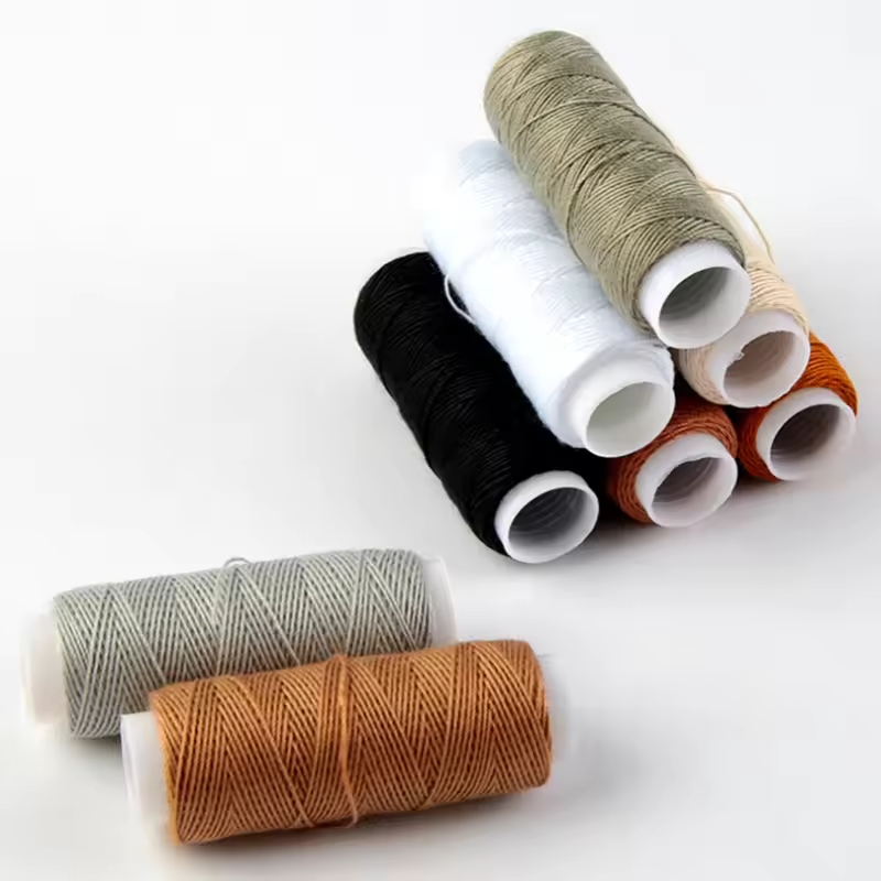 Leather sewing kit, hand sewn  - Sewing Thread Production review and price