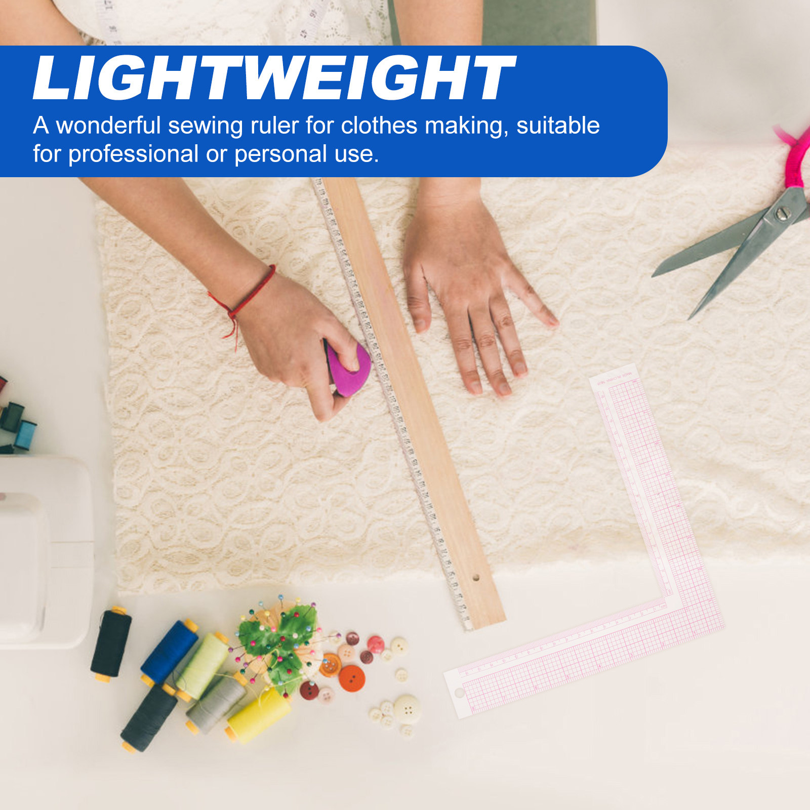 2Pcs Plastic Right Angle L Rul - Sewing Garments review and price