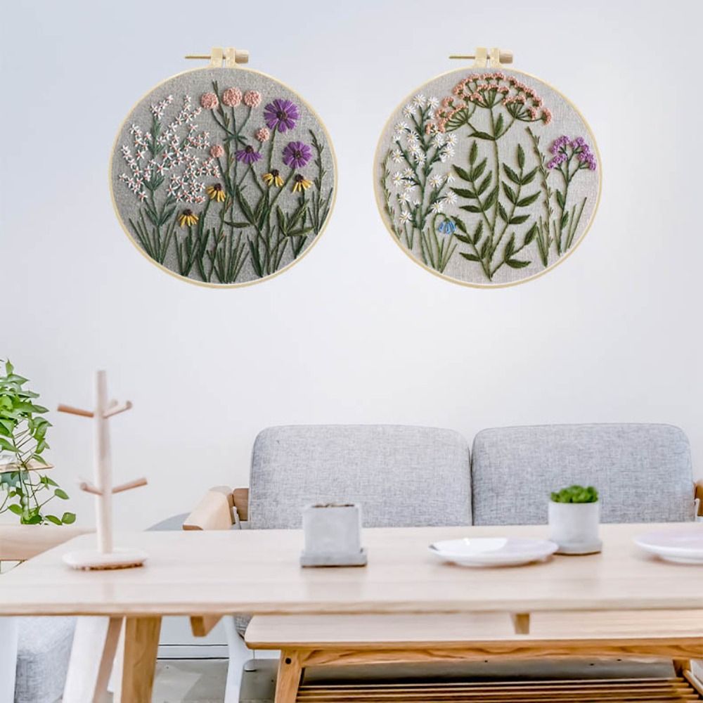 Flower Pattern DIY Embroidery  - Textile Sewing Patterns review and price