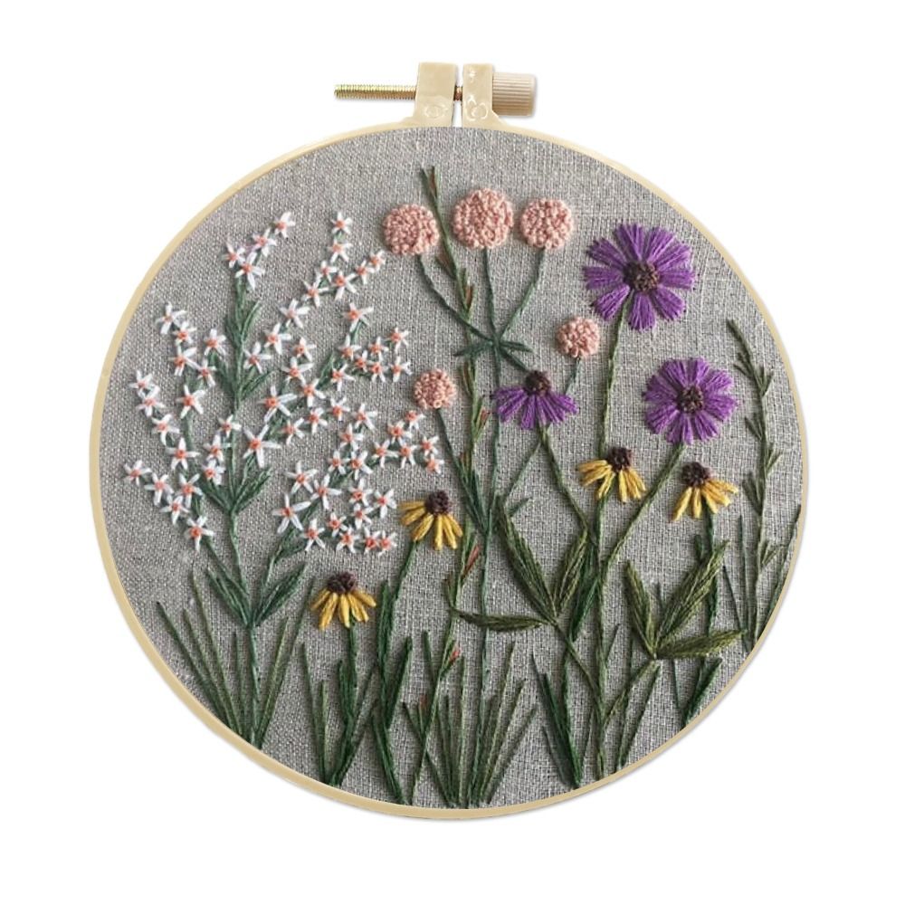 Flower Pattern DIY Embroidery  - Textile Sewing Patterns review and price
