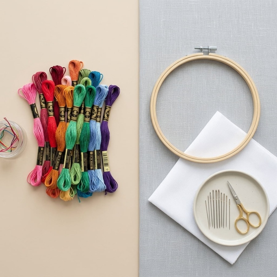100 Colors Cotton DMC Cross Fl - Embroidery Floss Thread review and price
