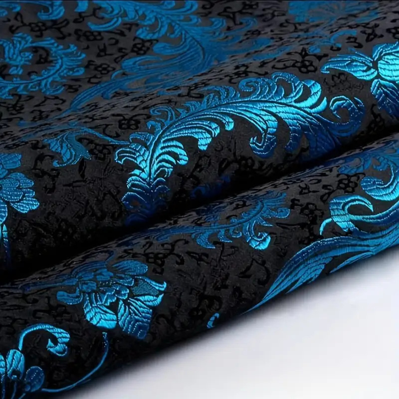 3D Blue Phoenix Tail Brocade F - Sewing Garments review and price