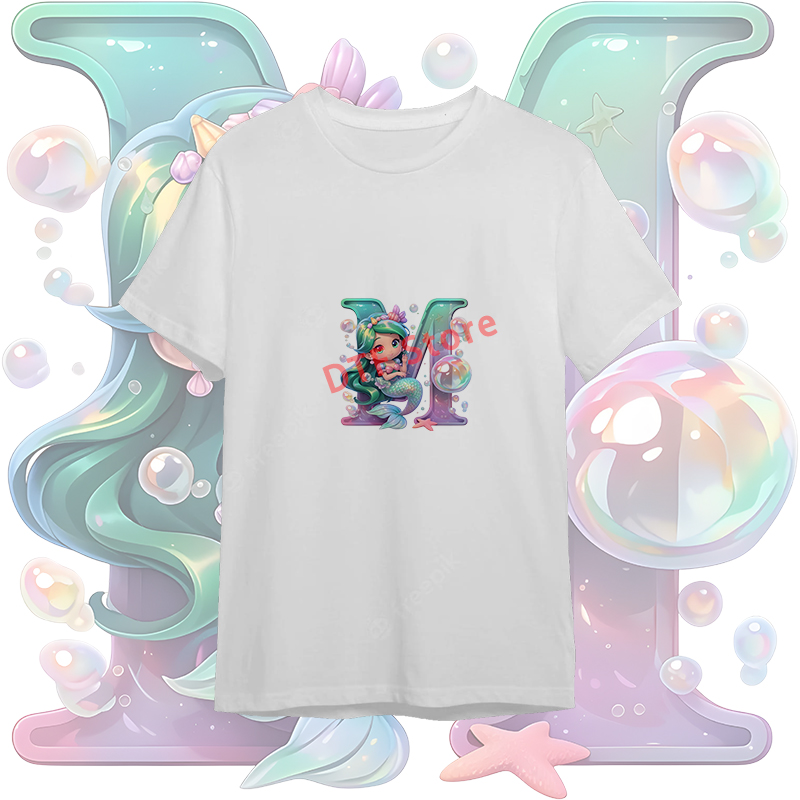Cartoon Mermaid A-Z English Al - Iron On Patch review and price