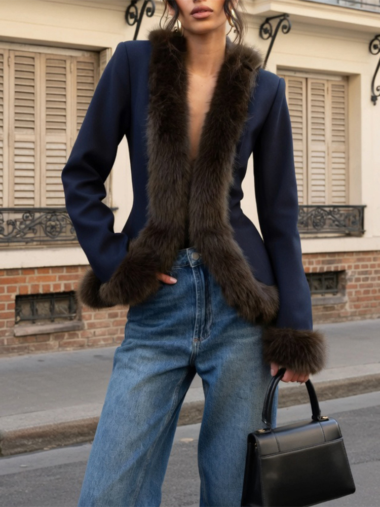 Women's Fur Patchwork Skirt Su - Sewing Jackets review and price