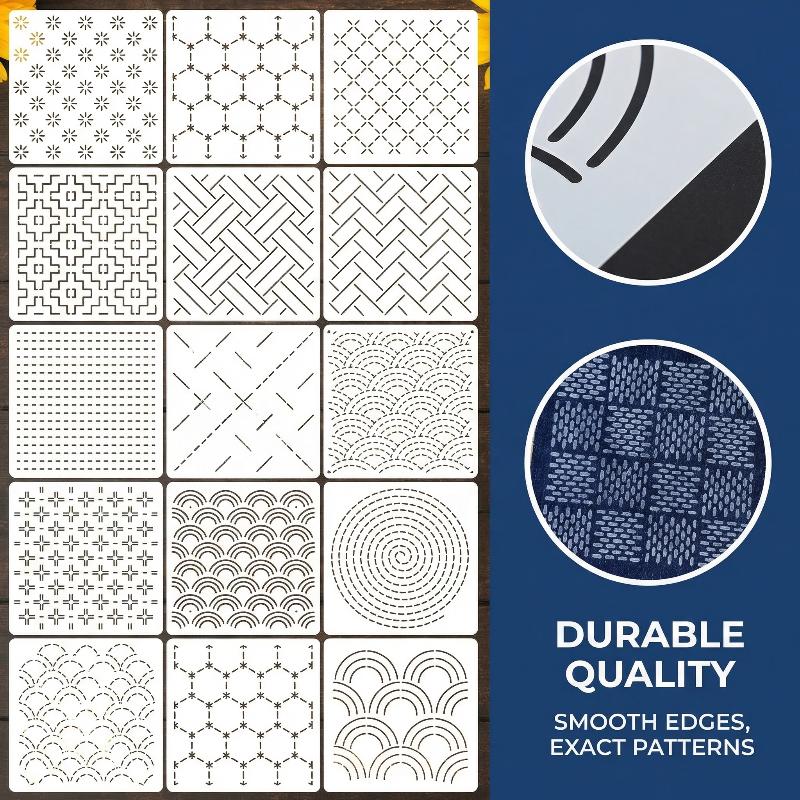 Embroidery Stencil Template Se - Textile Sewing Patterns review and price