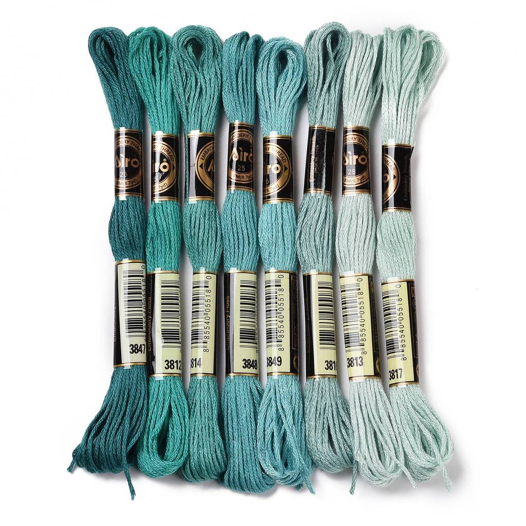 1Set 8 Skeins 0.5mm 6-Ply Poly - Embroidery Floss Thread review and price