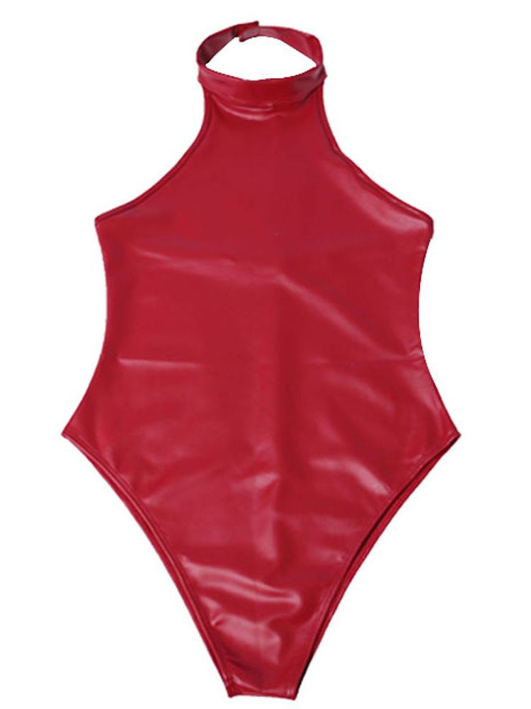 Faux Latex PU Leather Catsuit  - Sewing Latex review and price